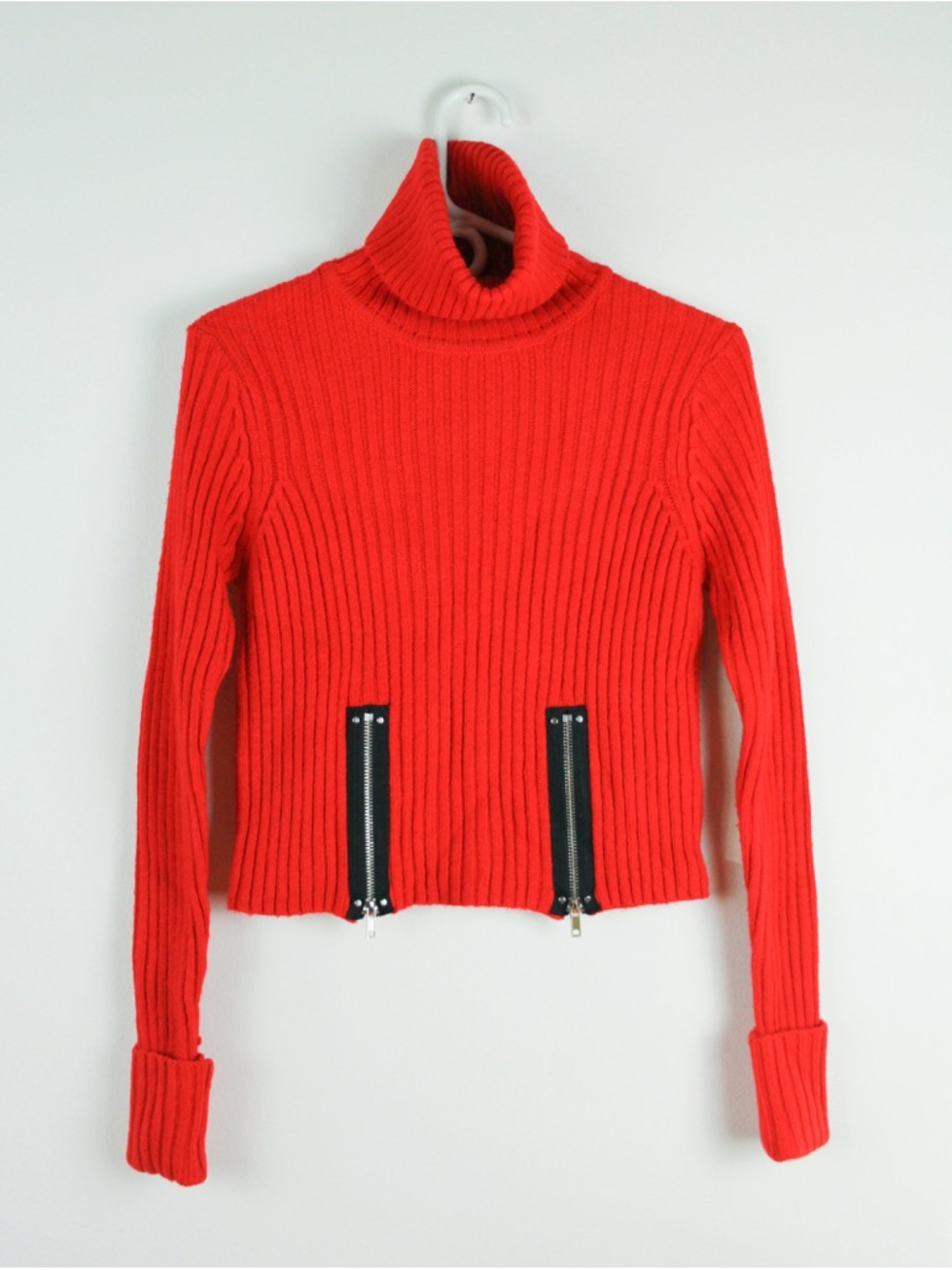 Jean Paul Gaultier for Target Red Ribbed Sweater in Size XS.